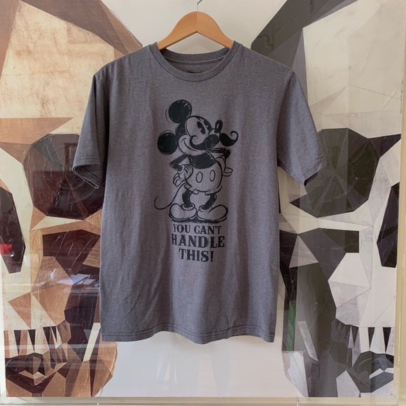 Disney Tops - Disney Mickey Mouse grey tee you cant handle this
